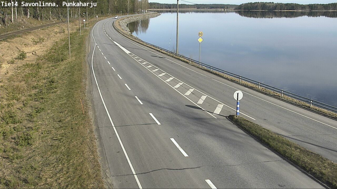 Weather Camera Image Road 14 Savonlinna, Punkaharju, Savonlinna, Etelä-Savo