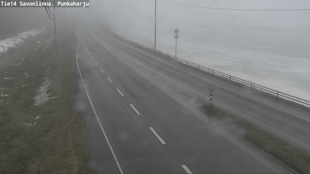 Weather Camera Image Väg 14 Savonlinna, Punkaharju, Savonlinna, Etelä-Savo