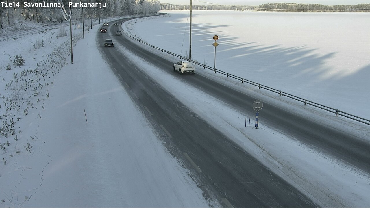Weather Camera Image Väg 14 Savonlinna, Punkaharju, Savonlinna, Etelä-Savo
