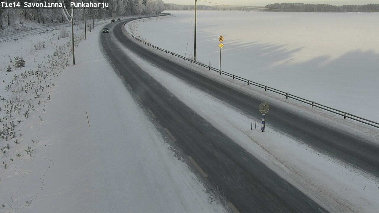 Weather Camera Image Väg 14 Savonlinna, Punkaharju, Savonlinna, Etelä-Savo