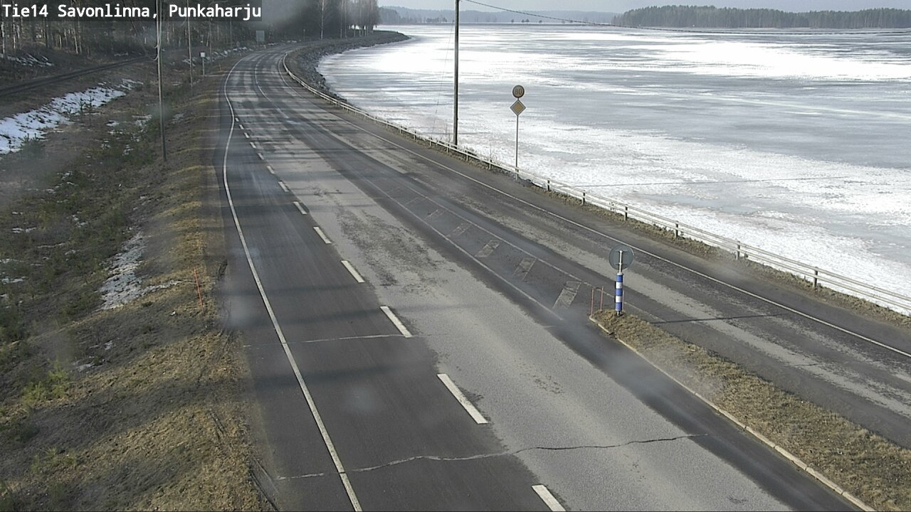 Weather Camera Image Väg 14 Savonlinna, Punkaharju, Savonlinna, Etelä-Savo