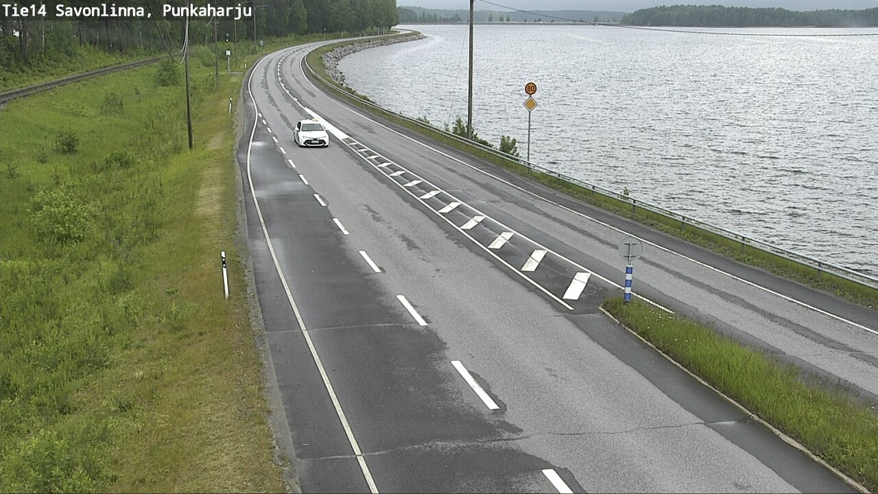 Weather Camera Image Väg 14 Savonlinna, Punkaharju, Savonlinna, Etelä-Savo