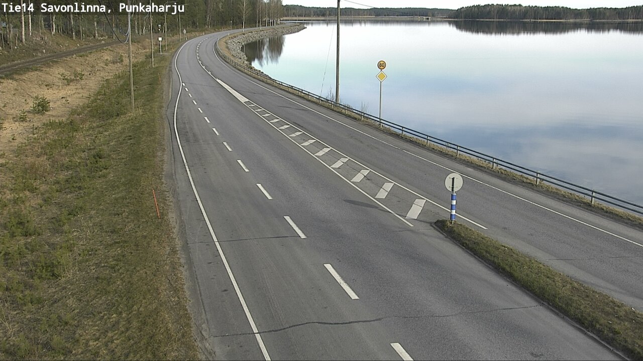 Weather Camera Image Väg 14 Savonlinna, Punkaharju, Savonlinna, Etelä-Savo