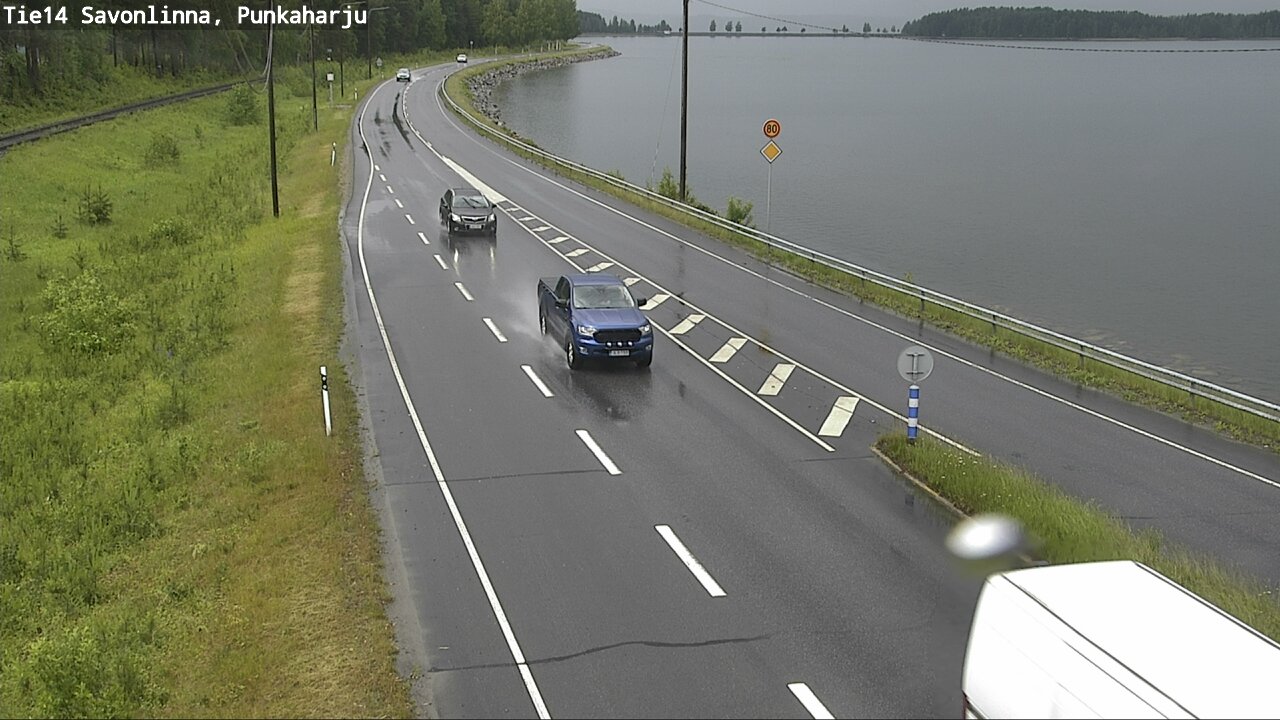 Weather Camera Image Väg 14 Savonlinna, Punkaharju, Savonlinna, Etelä-Savo