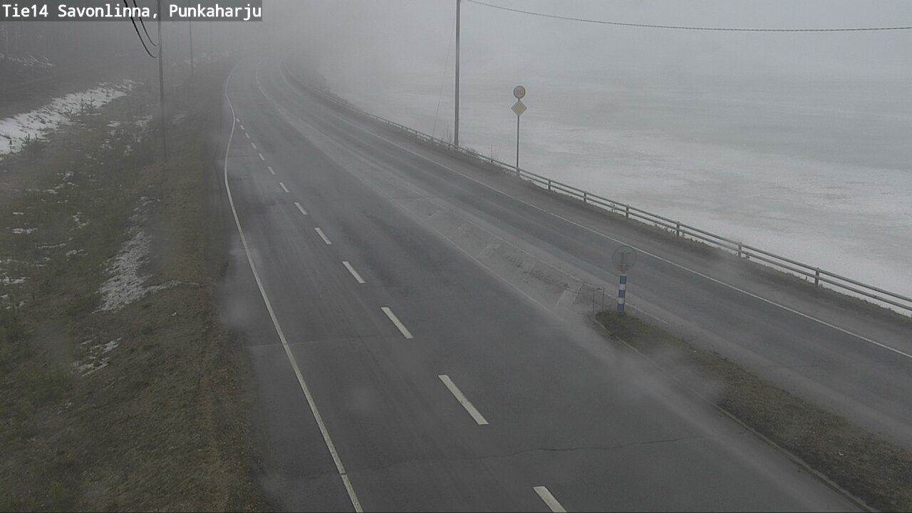 Weather Camera Image Väg 14 Savonlinna, Punkaharju, Savonlinna, Etelä-Savo
