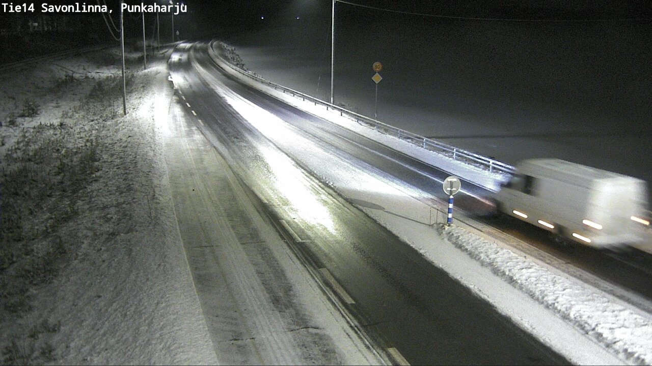 Weather Camera Image Väg 14 Savonlinna, Punkaharju, Savonlinna, Etelä-Savo