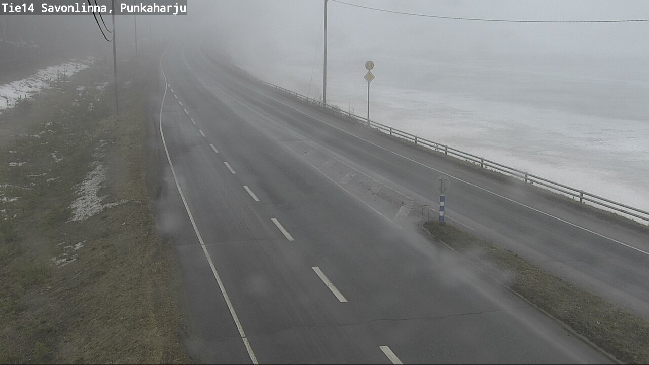 Weather Camera Image Väg 14 Savonlinna, Punkaharju, Savonlinna, Etelä-Savo