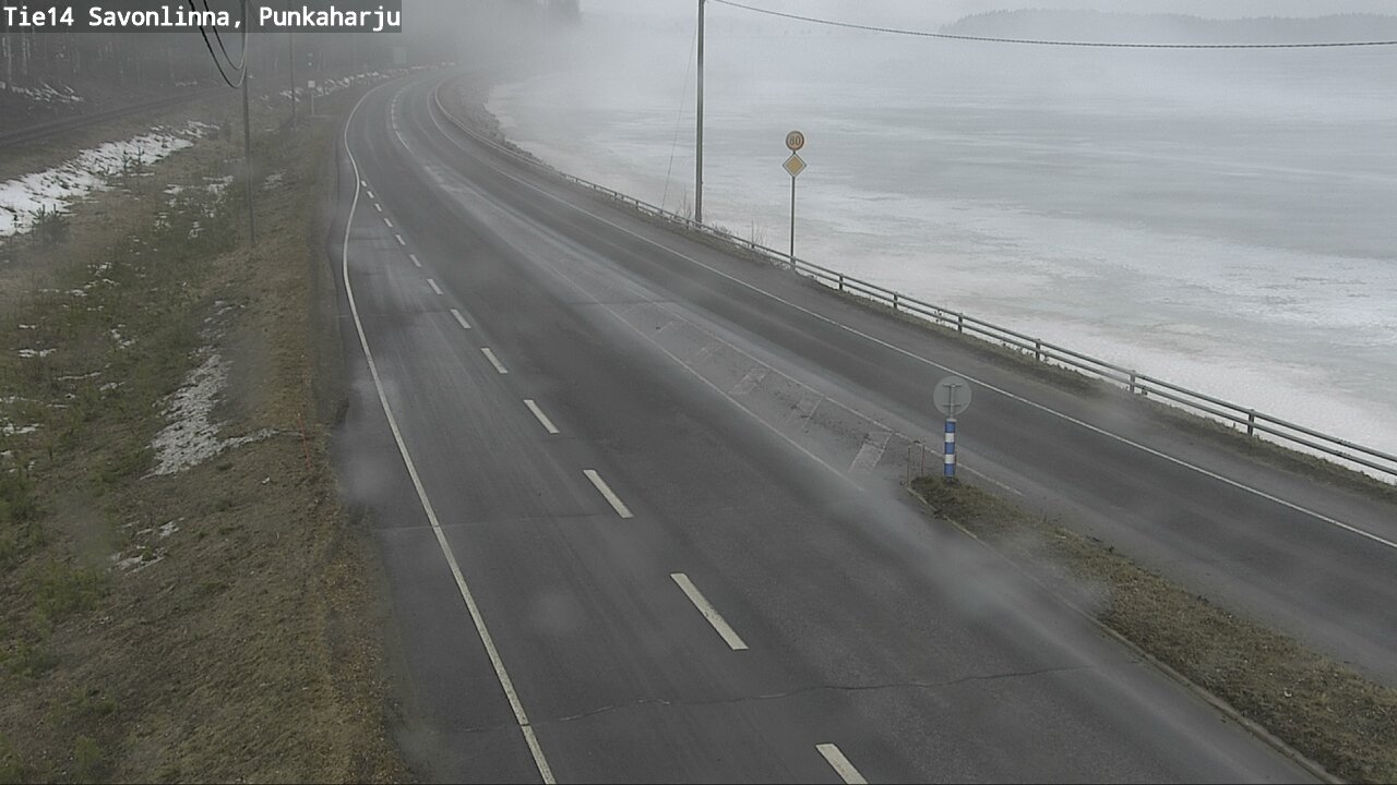 Weather Camera Image Väg 14 Savonlinna, Punkaharju, Savonlinna, Etelä-Savo