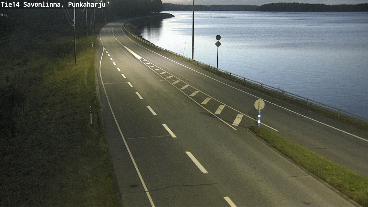 Weather Camera Image Road 14 Savonlinna, Punkaharju, Savonlinna, Etelä-Savo