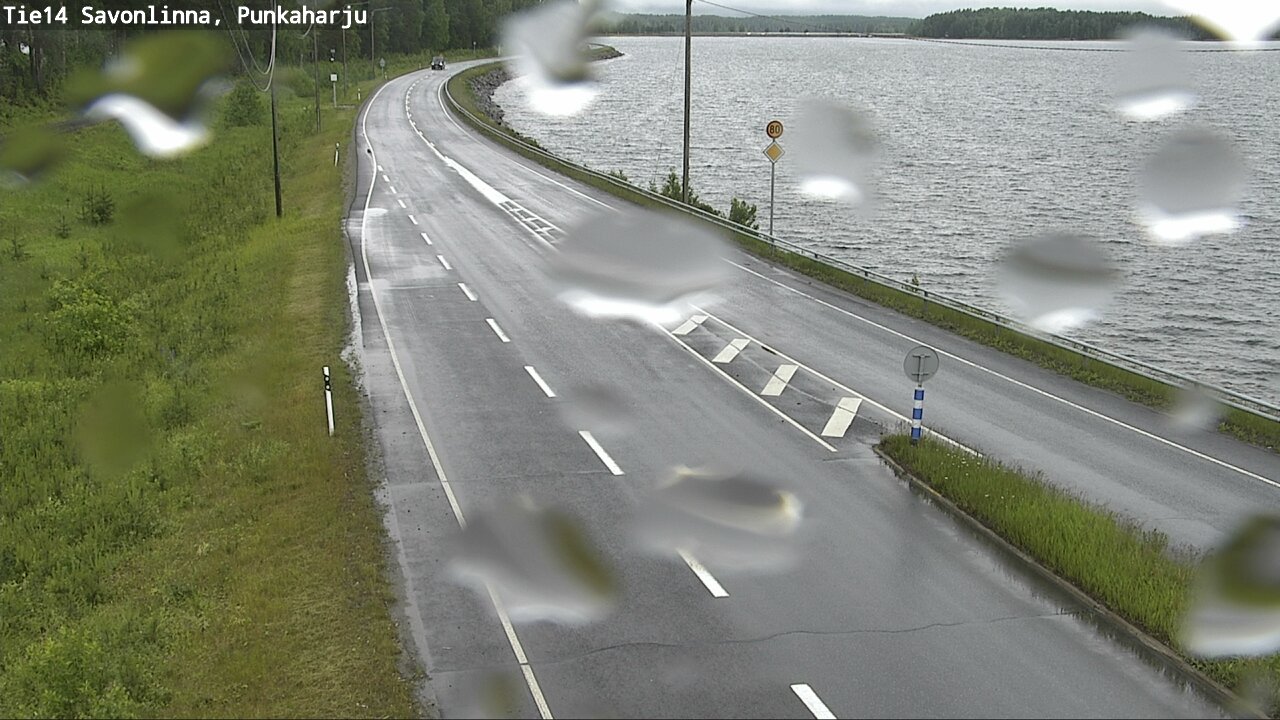 Weather Camera Image Väg 14 Savonlinna, Punkaharju, Savonlinna, Etelä-Savo