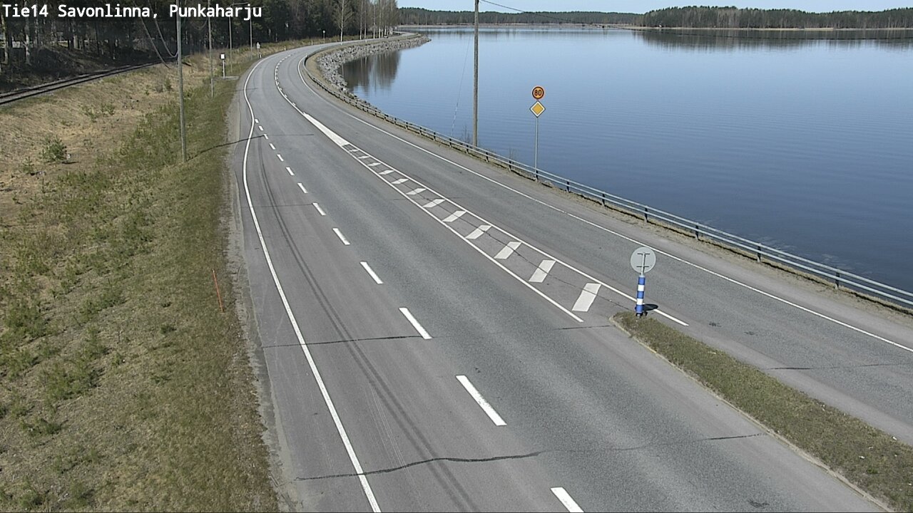 Weather Camera Image Road 14 Savonlinna, Punkaharju, Savonlinna, Etelä-Savo