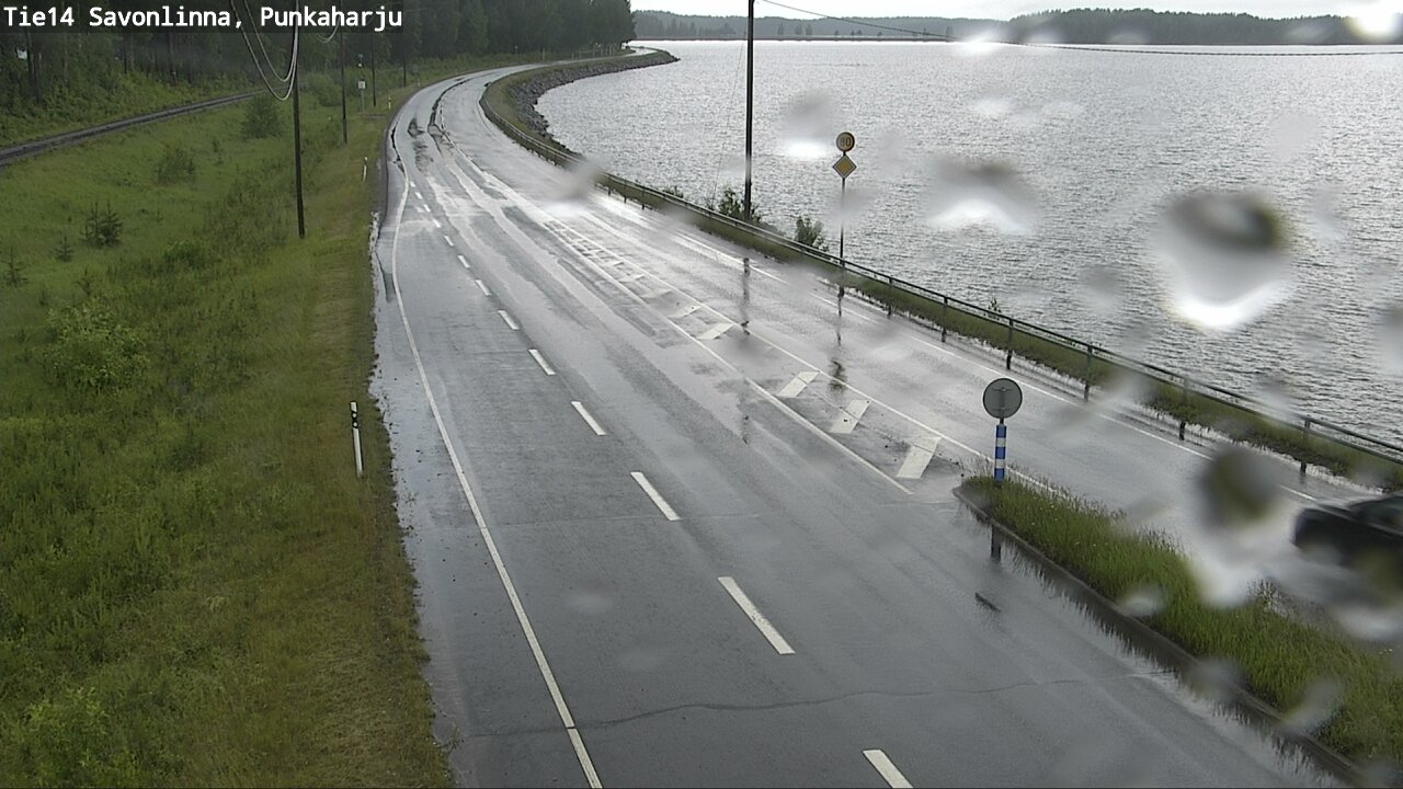 Weather Camera Image Väg 14 Savonlinna, Punkaharju, Savonlinna, Etelä-Savo