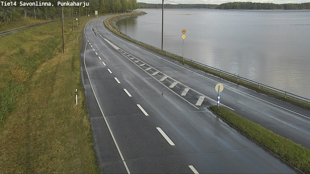 Weather Camera Image Road 14 Savonlinna, Punkaharju, Savonlinna, Etelä-Savo