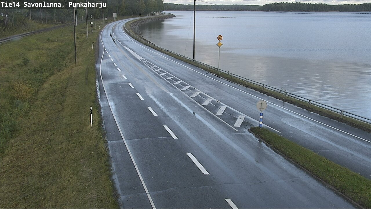 Weather Camera Image Road 14 Savonlinna, Punkaharju, Savonlinna, Etelä-Savo