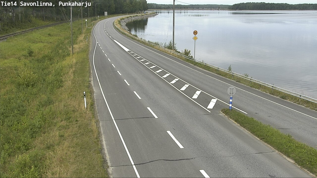 Weather Camera Image Road 14 Savonlinna, Punkaharju, Savonlinna, Etelä-Savo