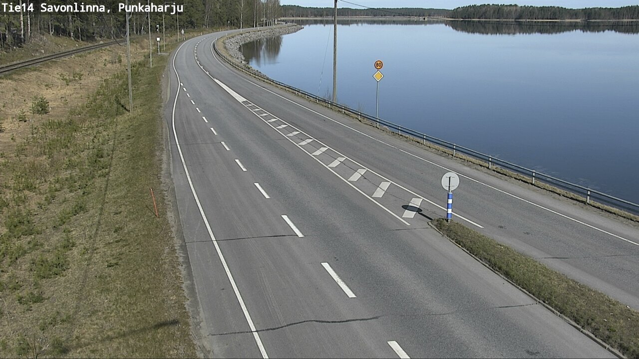 Weather Camera Image Road 14 Savonlinna, Punkaharju, Savonlinna, Etelä-Savo
