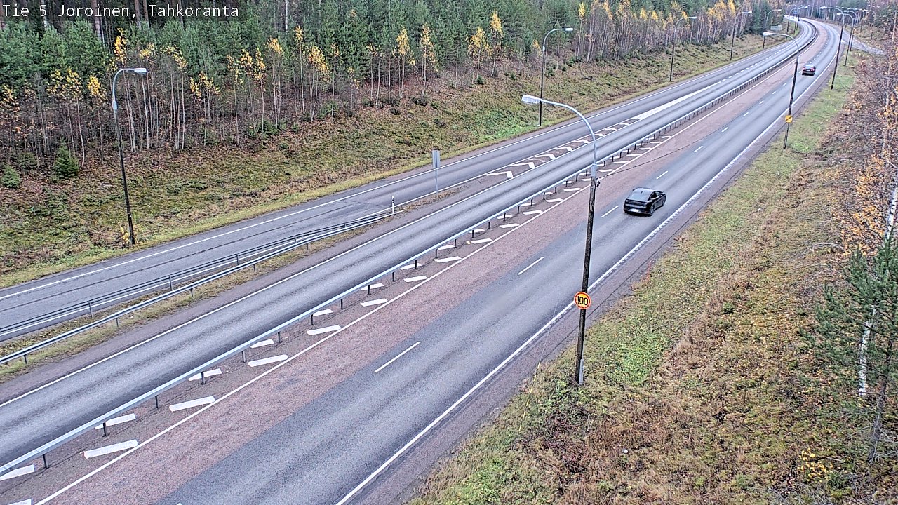Weather Camera Image Väg 5 Jorois, Tahkoranta, Joroinen, Pohjois-Savo