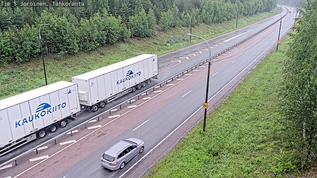 Weather Camera Image Väg 5 Jorois, Tahkoranta, Joroinen, Pohjois-Savo