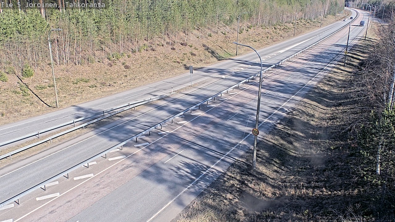 Weather Camera Image Road 5 Joroinen, Tahkoranta, Joroinen, Pohjois-Savo