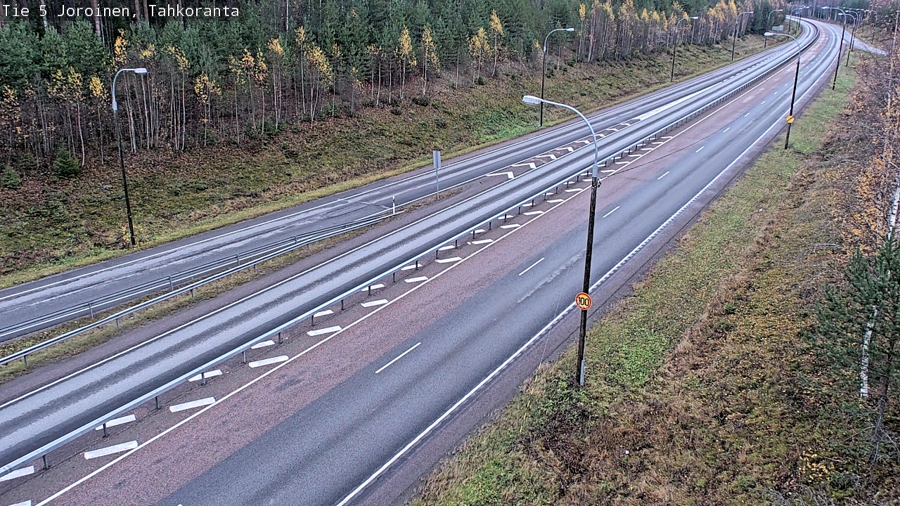 Weather Camera Image Väg 5 Jorois, Tahkoranta, Joroinen, Pohjois-Savo