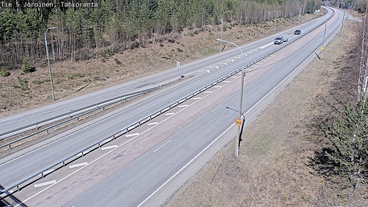 Weather Camera Image Väg 5 Jorois, Tahkoranta, Joroinen, Pohjois-Savo