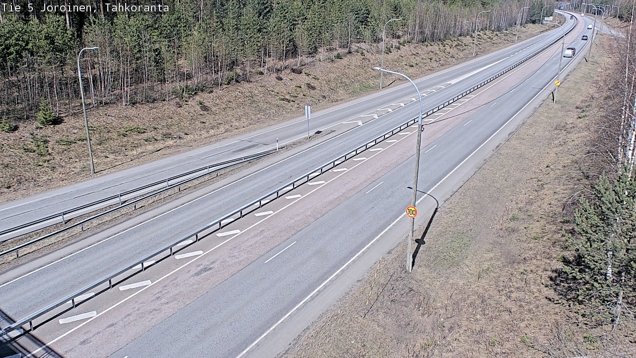 Weather Camera Image Väg 5 Jorois, Tahkoranta, Joroinen, Pohjois-Savo