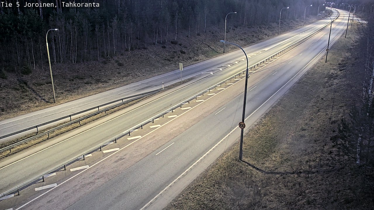 Weather Camera Image Väg 5 Jorois, Tahkoranta, Joroinen, Pohjois-Savo
