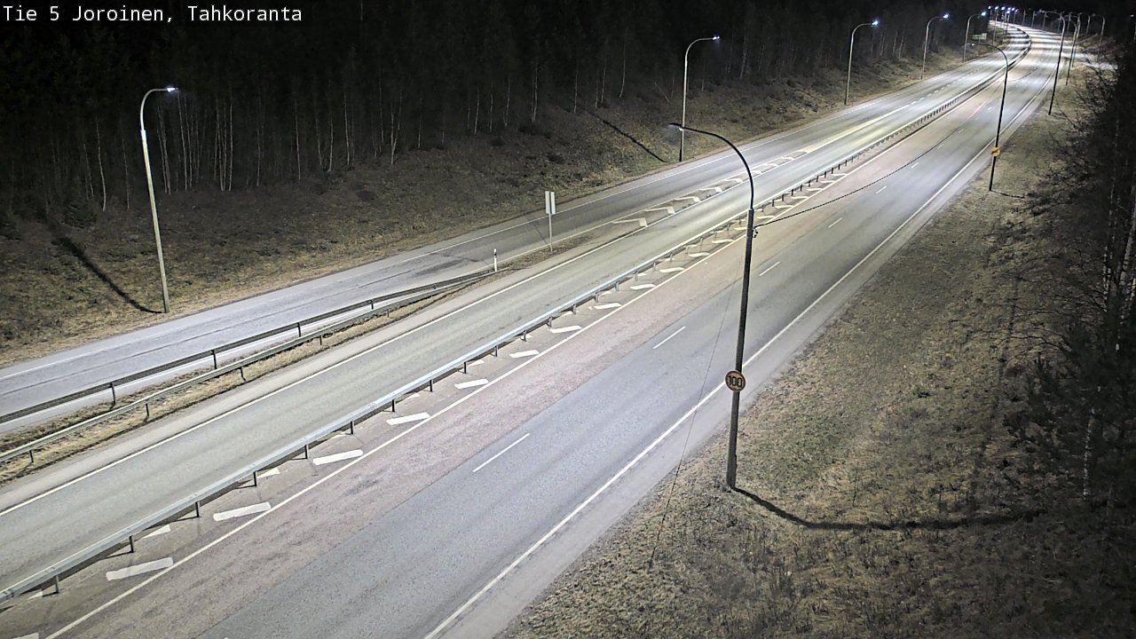 Weather Camera Image Väg 5 Jorois, Tahkoranta, Joroinen, Pohjois-Savo