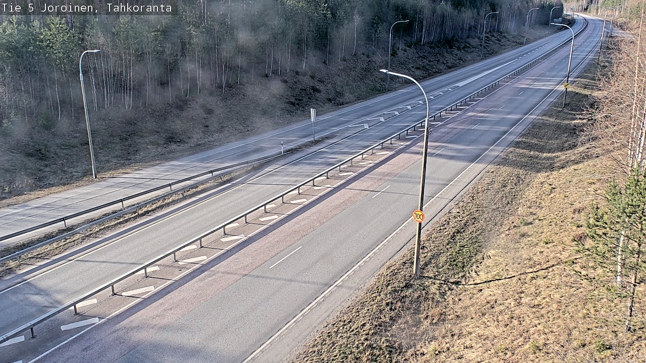 Weather Camera Image Väg 5 Jorois, Tahkoranta, Joroinen, Pohjois-Savo