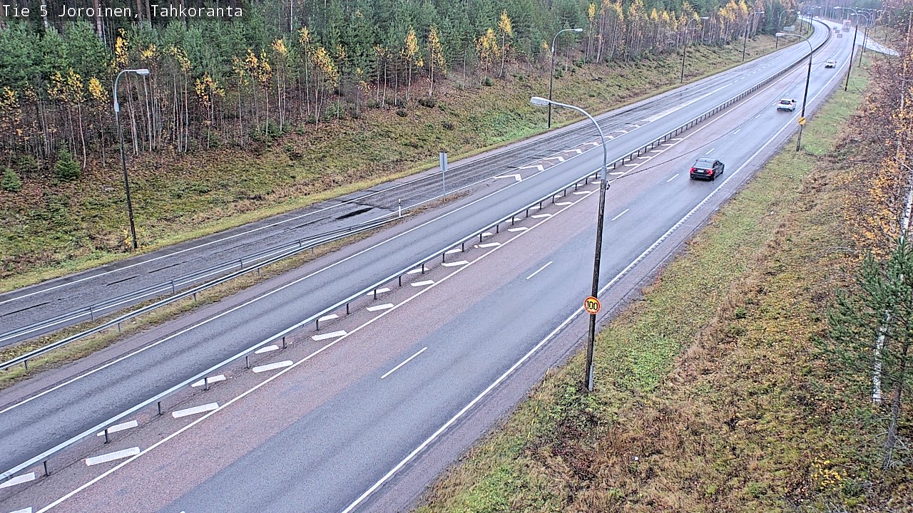 Weather Camera Image Väg 5 Jorois, Tahkoranta, Joroinen, Pohjois-Savo
