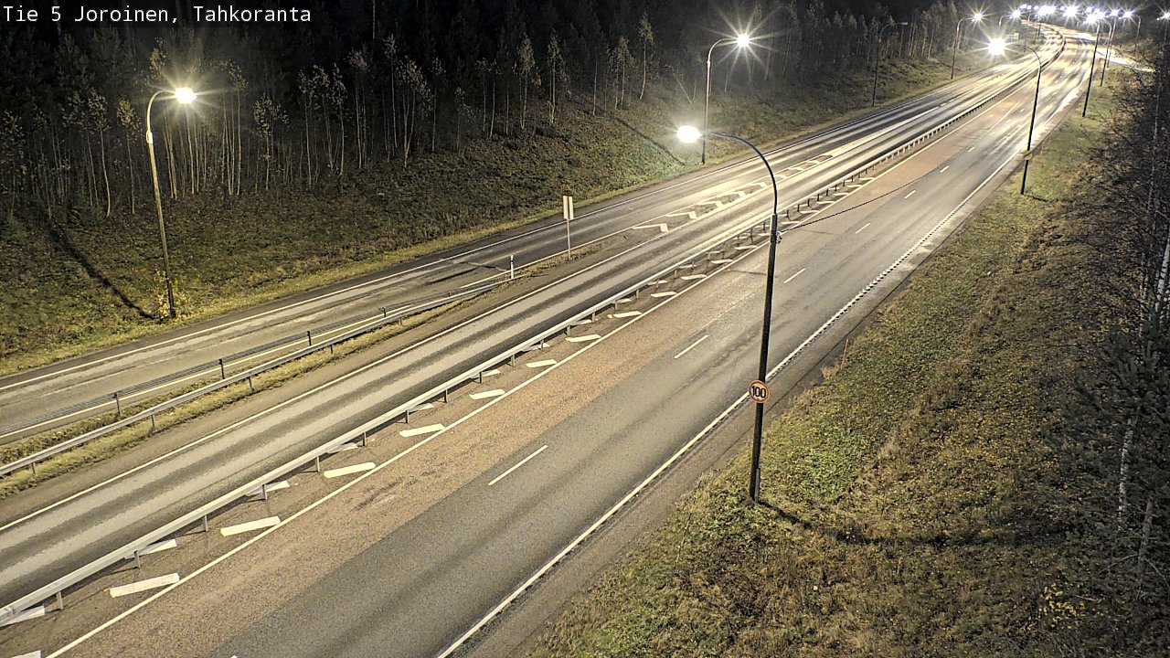 Weather Camera Image Väg 5 Jorois, Tahkoranta, Joroinen, Pohjois-Savo
