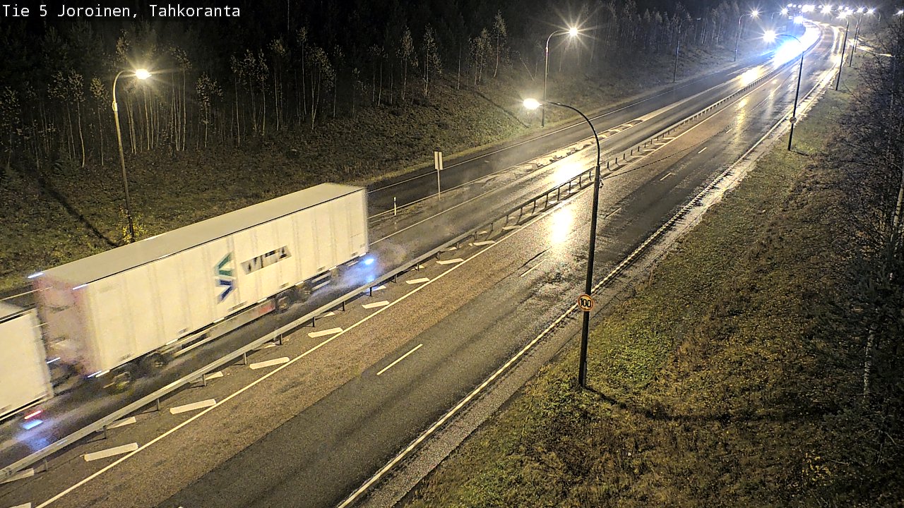 Weather Camera Image Väg 5 Jorois, Tahkoranta, Joroinen, Pohjois-Savo