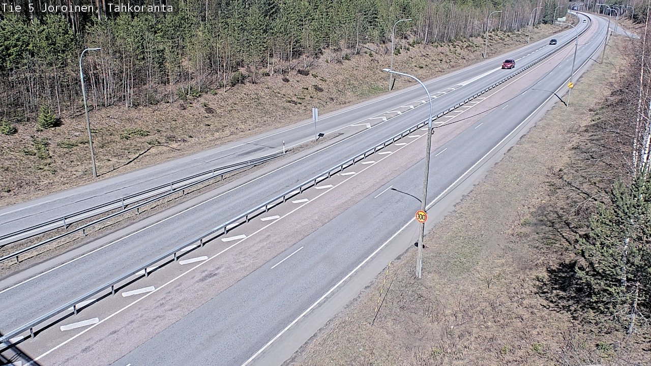 Weather Camera Image Väg 5 Jorois, Tahkoranta, Joroinen, Pohjois-Savo