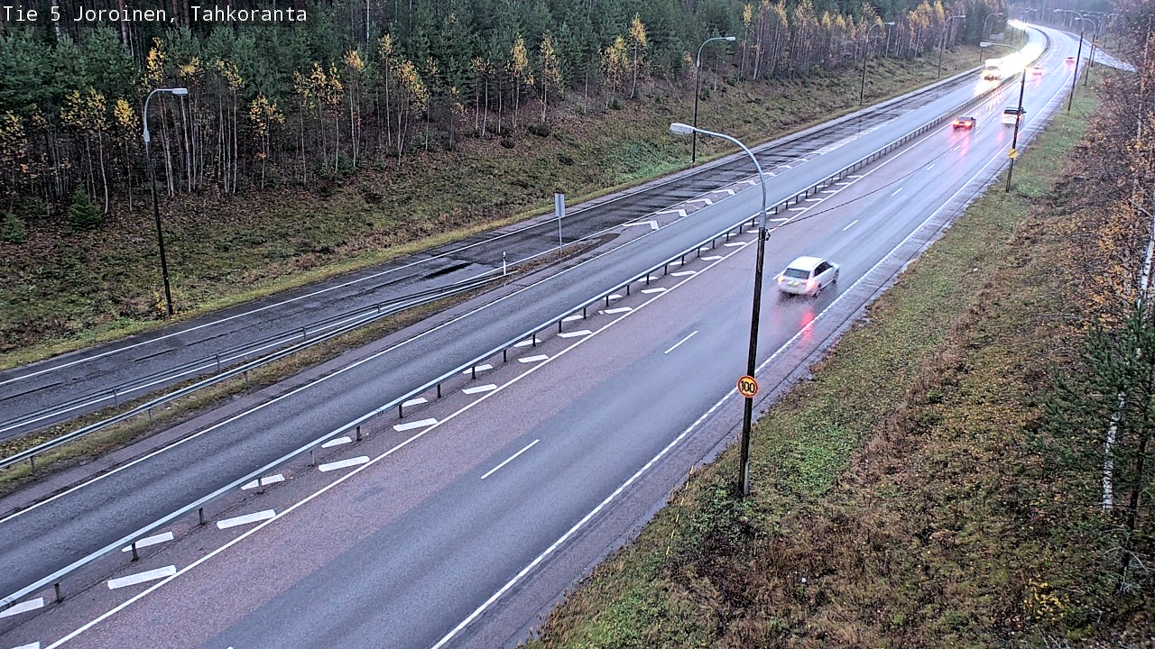 Weather Camera Image Väg 5 Jorois, Tahkoranta, Joroinen, Pohjois-Savo
