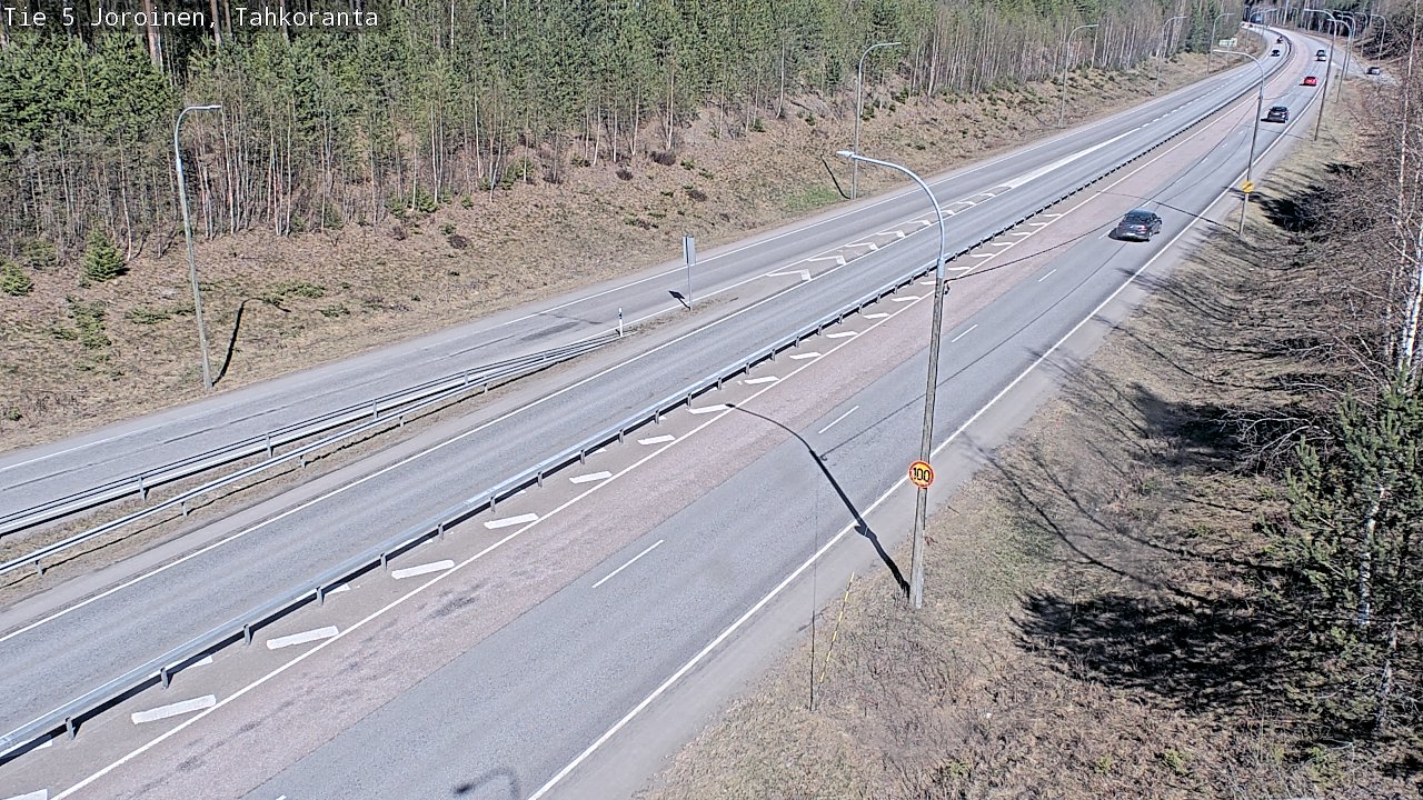 Weather Camera Image Väg 5 Jorois, Tahkoranta, Joroinen, Pohjois-Savo