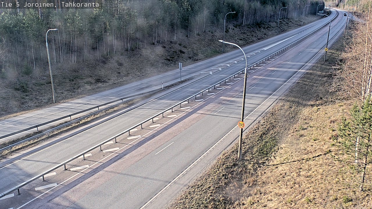 Weather Camera Image Väg 5 Jorois, Tahkoranta, Joroinen, Pohjois-Savo