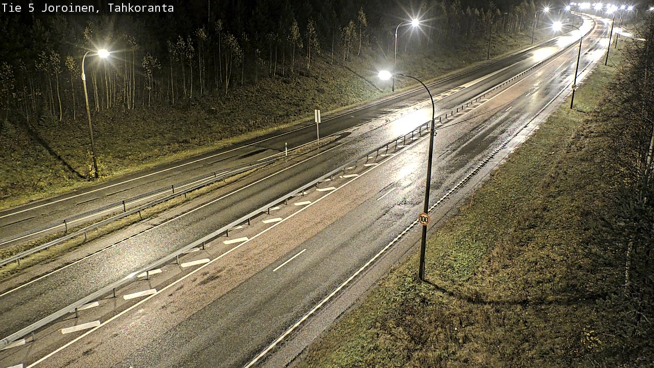 Weather Camera Image Väg 5 Jorois, Tahkoranta, Joroinen, Pohjois-Savo