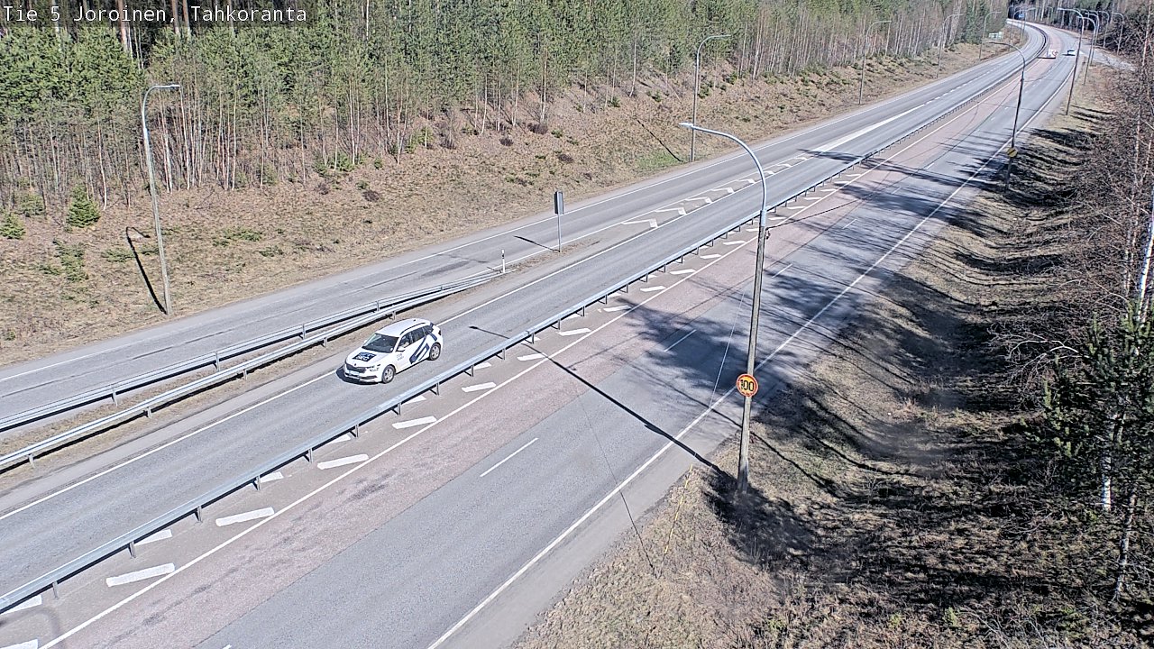 Weather Camera Image Road 5 Joroinen, Tahkoranta, Joroinen, Pohjois-Savo