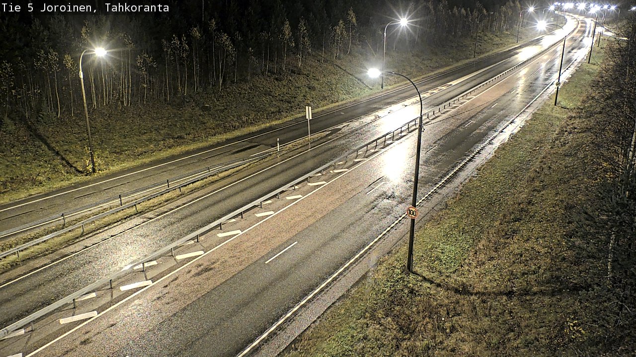 Weather Camera Image Väg 5 Jorois, Tahkoranta, Joroinen, Pohjois-Savo