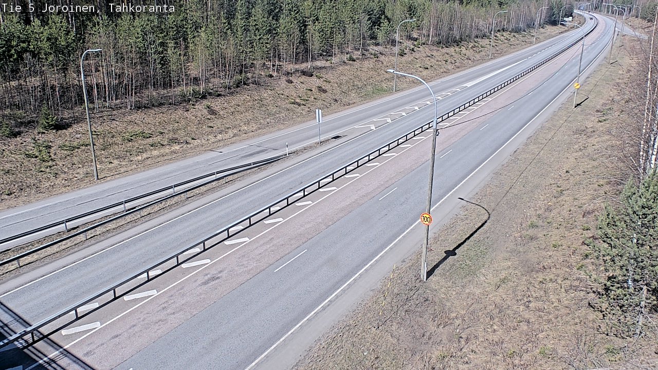 Weather Camera Image Väg 5 Jorois, Tahkoranta, Joroinen, Pohjois-Savo