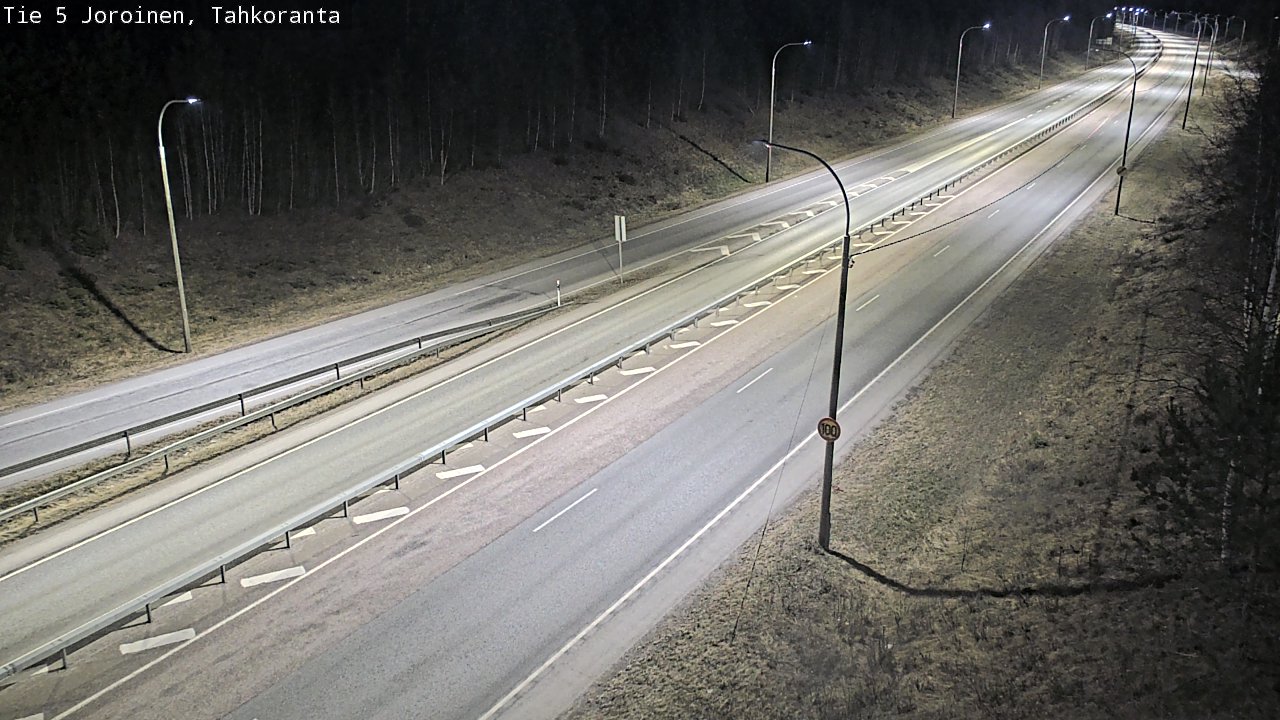 Weather Camera Image Väg 5 Jorois, Tahkoranta, Joroinen, Pohjois-Savo