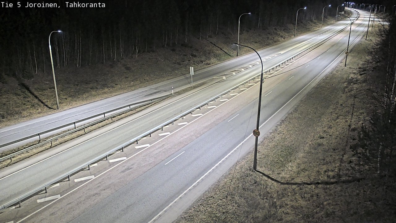 Weather Camera Image Väg 5 Jorois, Tahkoranta, Joroinen, Pohjois-Savo