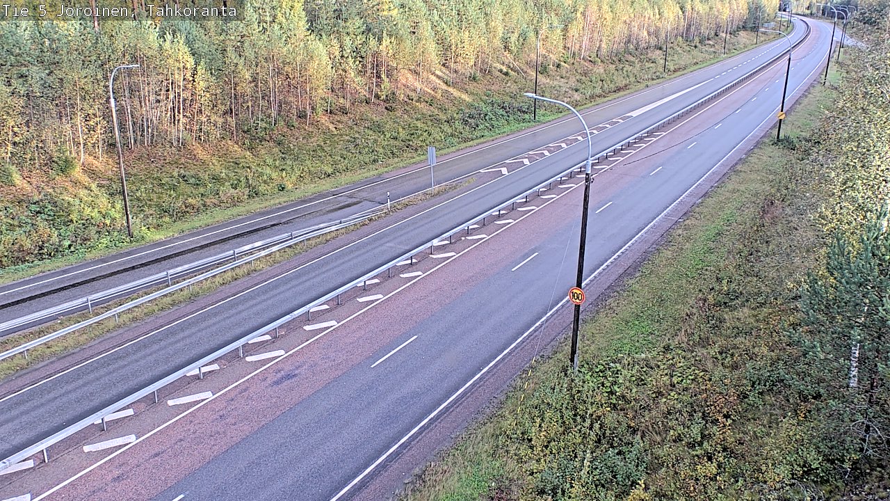 Weather Camera Image Road 5 Joroinen, Tahkoranta, Joroinen, Pohjois-Savo