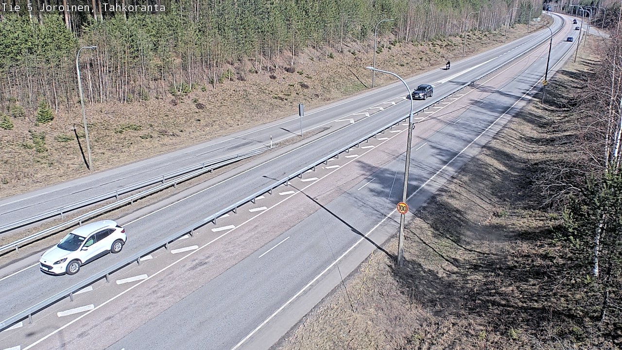 Weather Camera Image Väg 5 Jorois, Tahkoranta, Joroinen, Pohjois-Savo