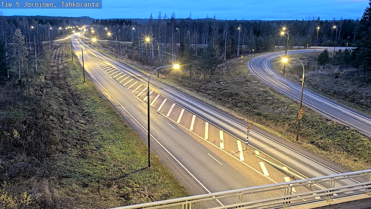 Weather Camera Image Väg 5 Jorois, Tahkoranta, Joroinen, Pohjois-Savo