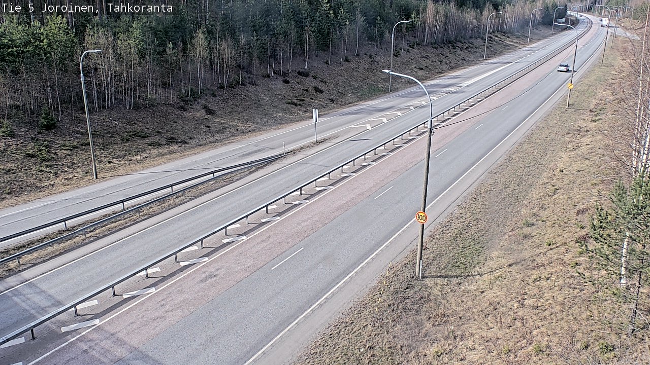 Weather Camera Image Väg 5 Jorois, Tahkoranta, Joroinen, Pohjois-Savo