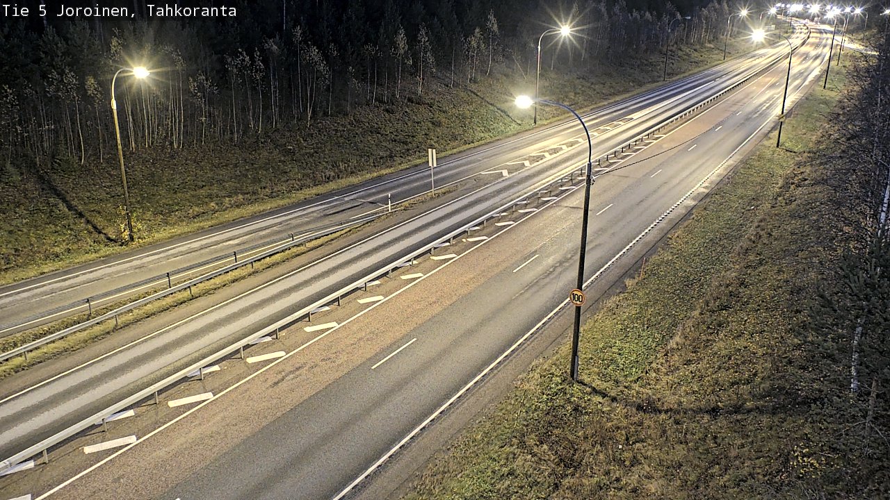 Weather Camera Image Väg 5 Jorois, Tahkoranta, Joroinen, Pohjois-Savo