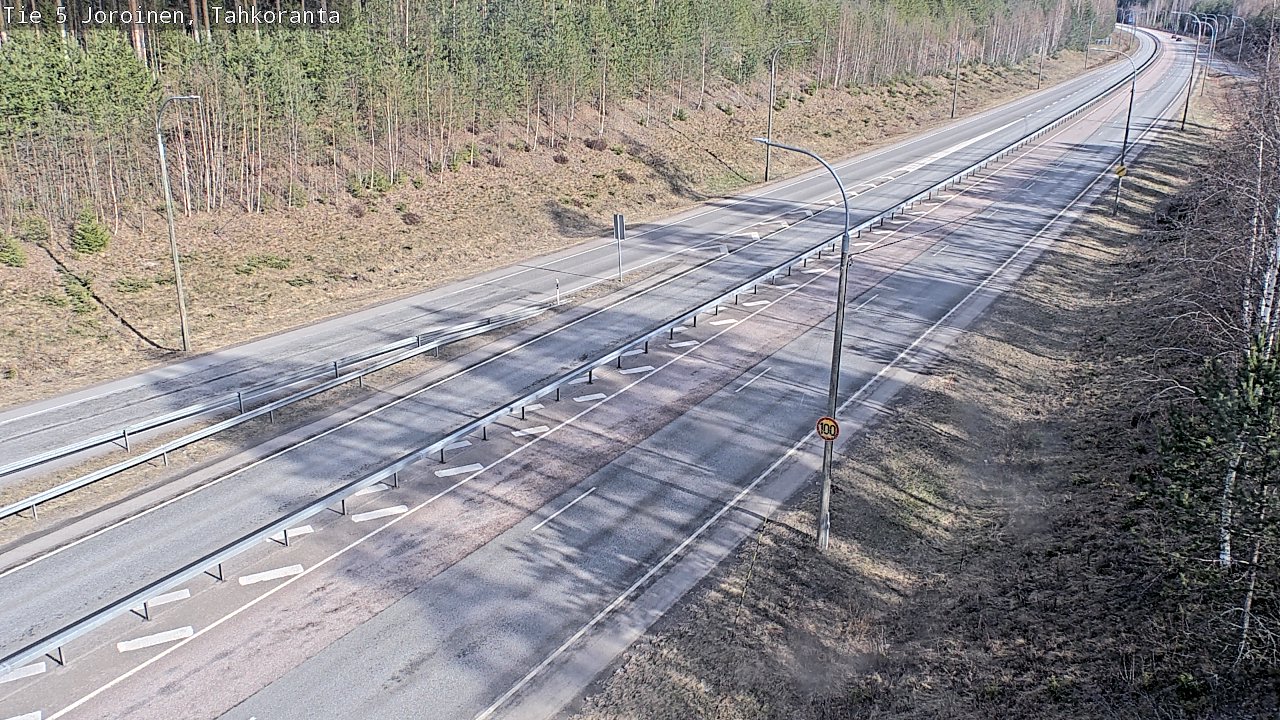 Weather Camera Image Väg 5 Jorois, Tahkoranta, Joroinen, Pohjois-Savo