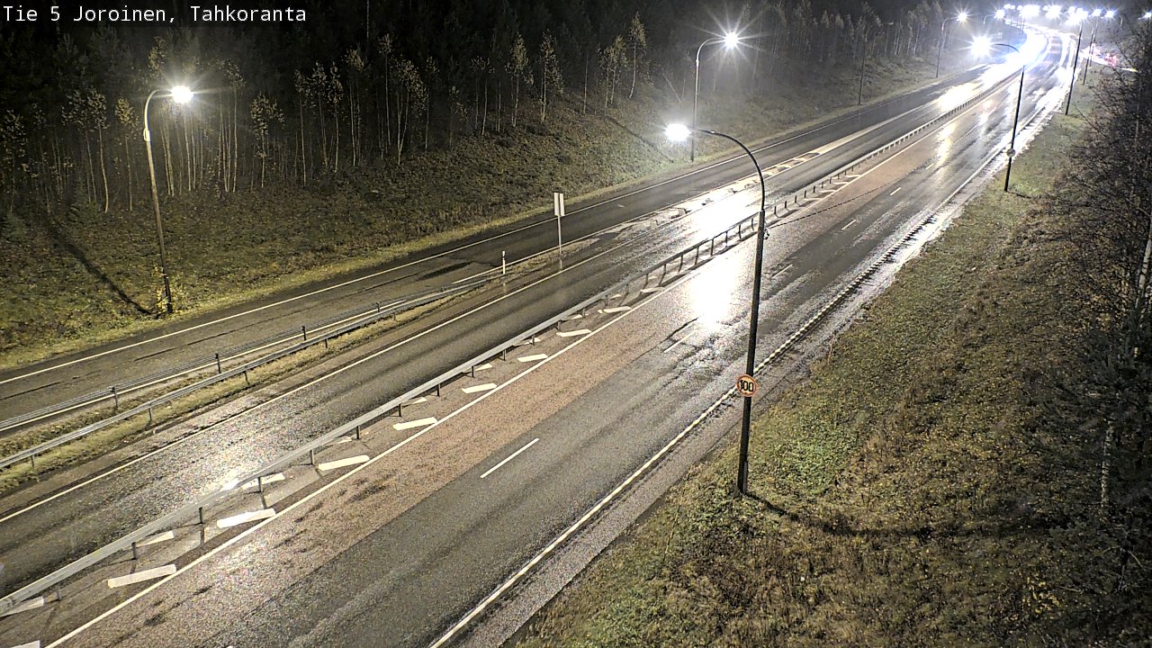 Weather Camera Image Väg 5 Jorois, Tahkoranta, Joroinen, Pohjois-Savo