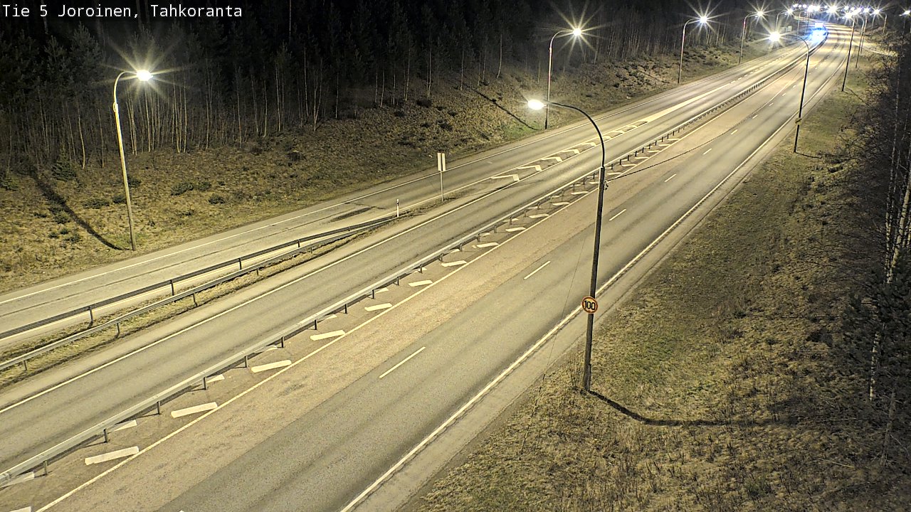 Weather Camera Image Väg 5 Jorois, Tahkoranta, Joroinen, Pohjois-Savo